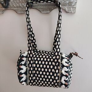 VTG Vera Bradley Rooster Quilted Chanticleer Barrel Bag Chickens And Eggs